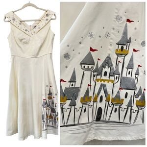 Disney The Dress Shop Silver and Gold Luxe Holiday Christmas Castle Dress